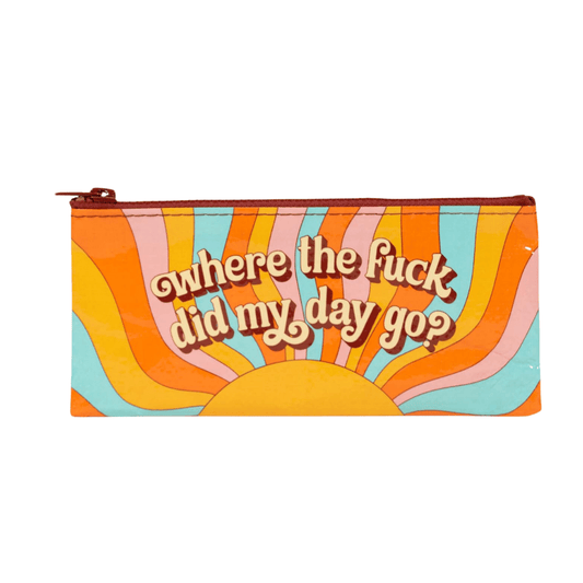 BLUEQ Pencil case - Where'd my day go? - Gizmo Gifts