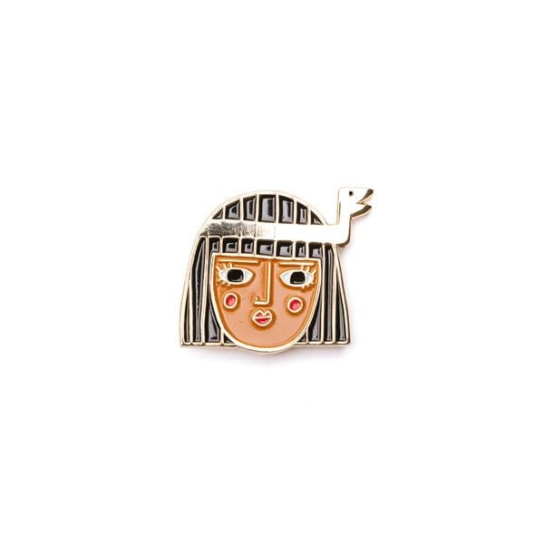Enamel pin - Cleopatra by Carolyn Suzuki - Gizmo Gifts