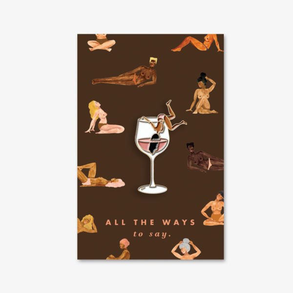 Enamel pin - Tipsy by All the ways to say - Gizmo Gifts