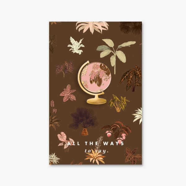 Enamel pin - World by All the ways to say - Gizmo Gifts