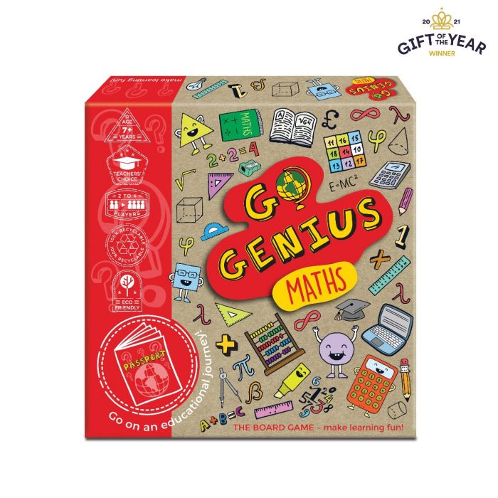 GO GENIUS Maths - The Board game - Gizmo Gifts