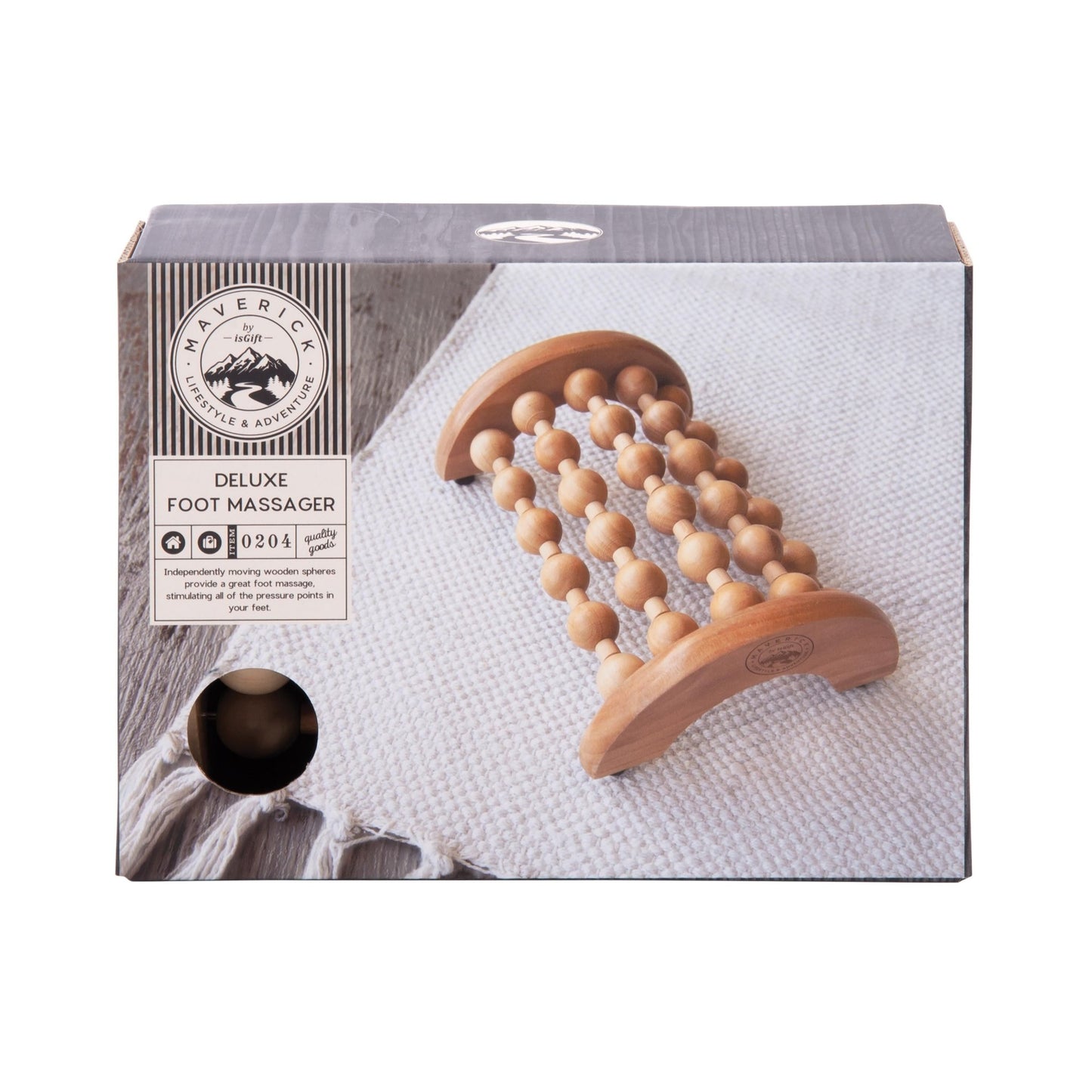 Maverick wooden bead foot massager - Gizmo Gifts