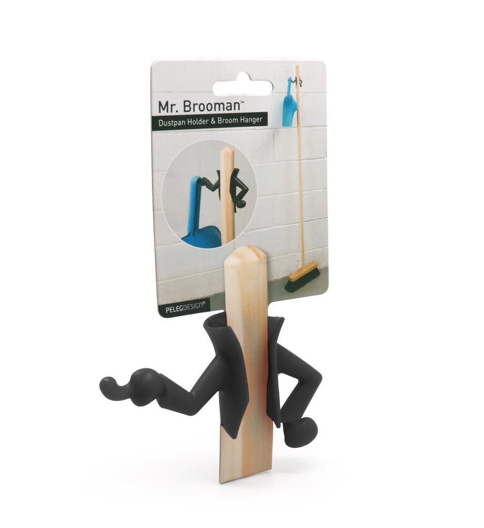 MR BROOMAN broomholder by PELEG Design - Gizmo Gifts