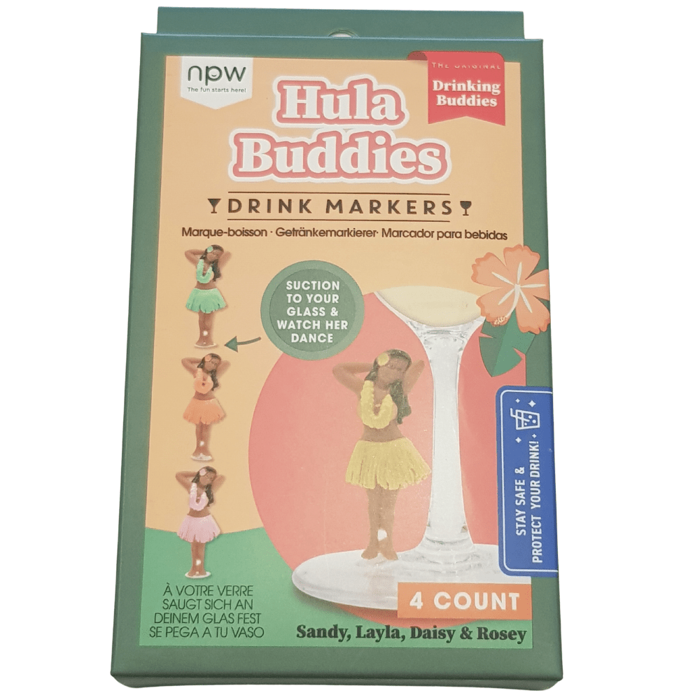 NPW Drinking buddies - Hula girls drink markers - Gizmo Gifts
