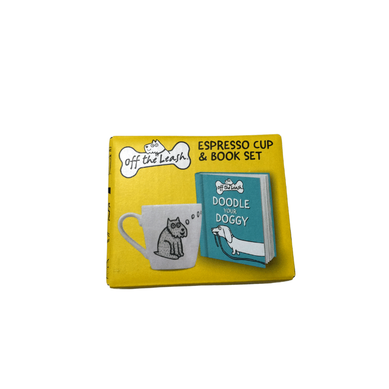 Off the Leash - Espresso cup &book set - Gizmo Gifts