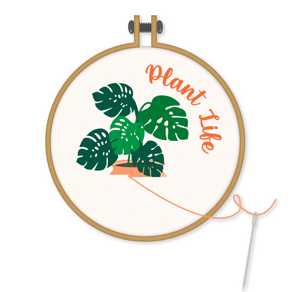 NPW Plant life cross-stitch kit