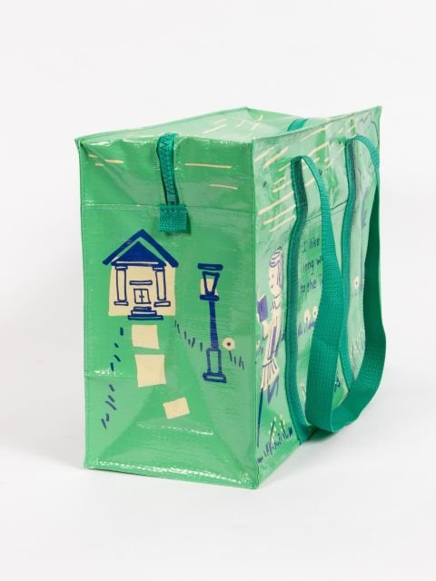 Shoulder tote - Long walks to the library by BLUE Q - Gizmo Gifts