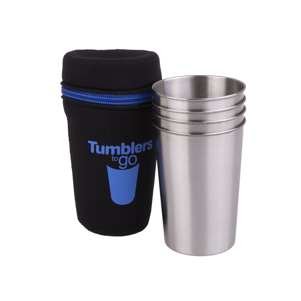 Tumblers to go 350ml with case(Set of 4) - Gizmo Gifts