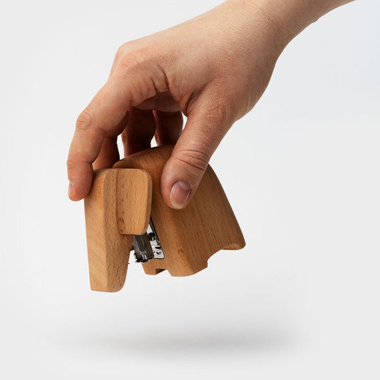 Wooden elephant stapler(small)by SUCK UK - Gizmo Gifts