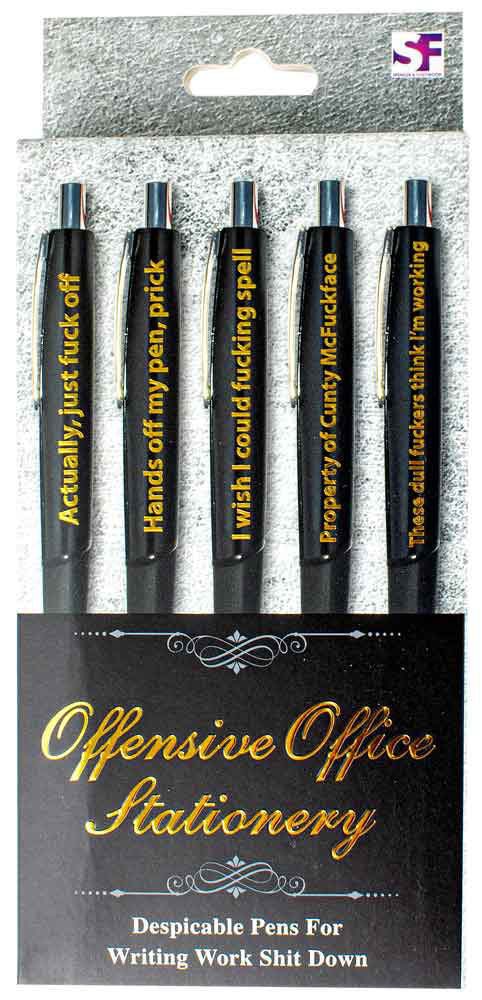 Offensive office pens