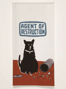 BLUEQ Tea towel - Agent of Destruction