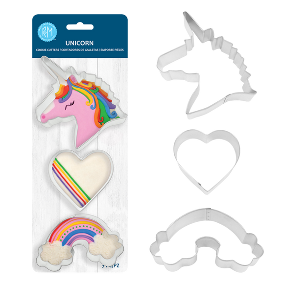 Cookie cutters- Unicorn set/3