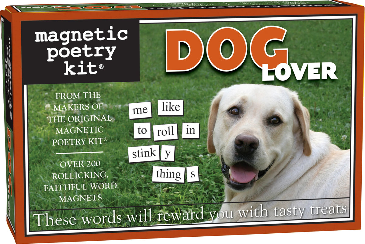 Magnetic Poetry Dog Lover with a green box