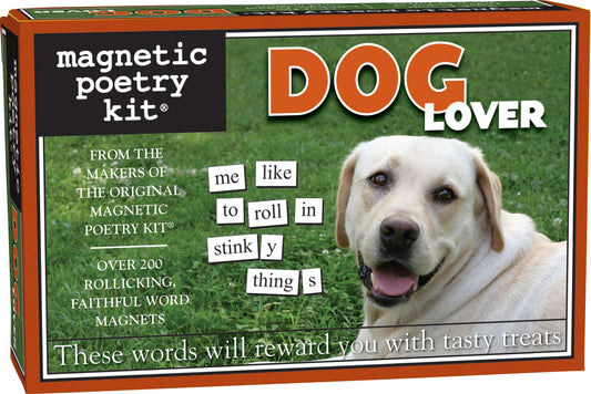 Magnetic Poetry Dog Lover with a green box