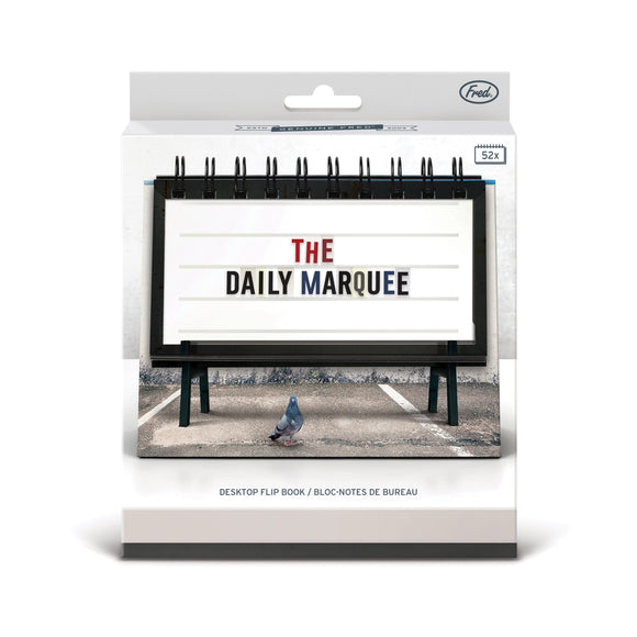 FRED Daily Marquee desk flip book