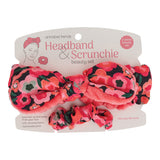 Annabel Trends headband and scrunchie set- Midnight bloom