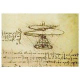 Da Vinci Helicopter wooden kit/drawing