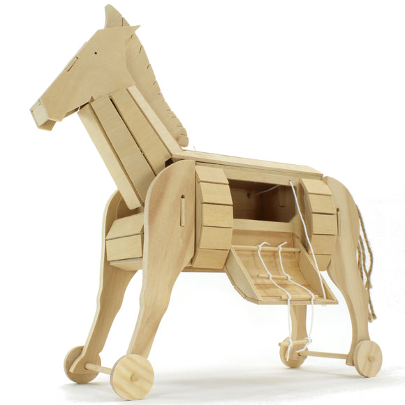 Trojan Horse wooden toy model