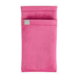 Velvet glasses case with dual compartments