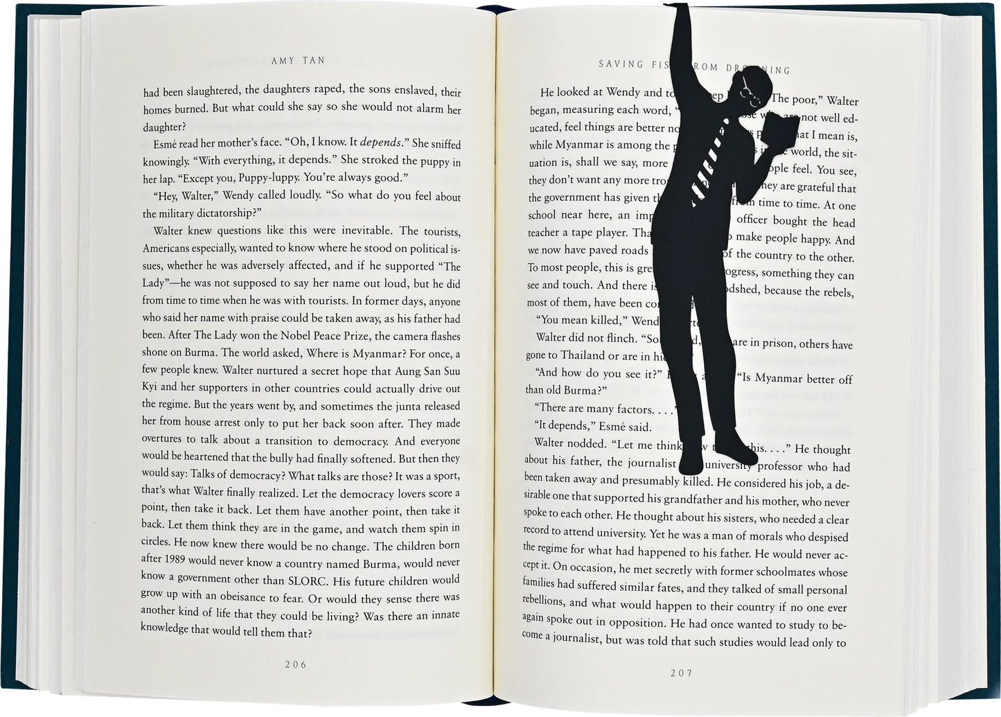 Bookmark- Hugger hanging person