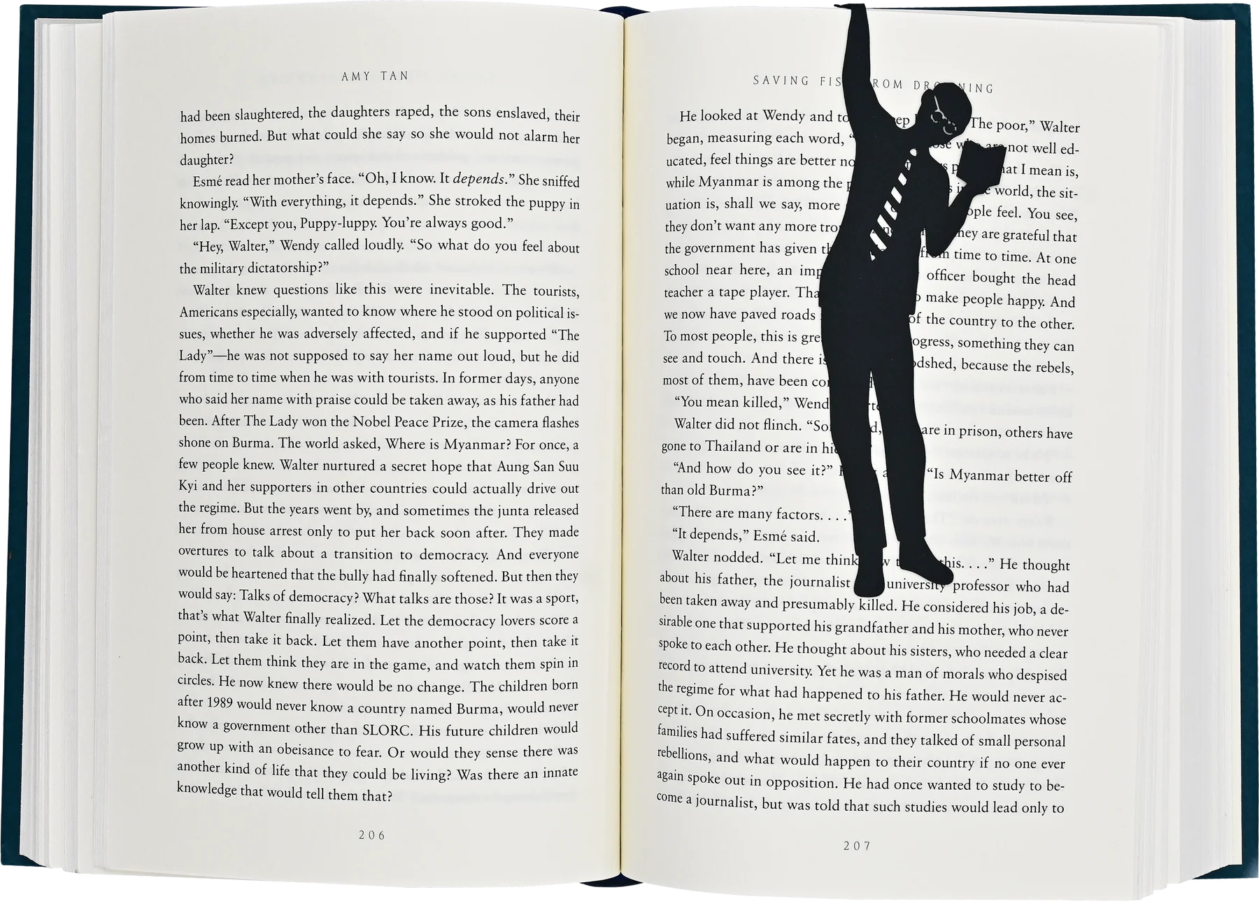 Bookmark- Hugger hanging person