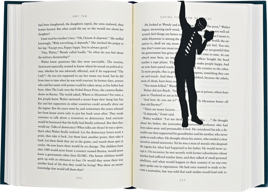 Bookmark- Hugger hanging person