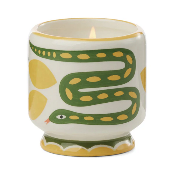 Candle- Adopo Handpainted - Wild Lemongrass 8oz