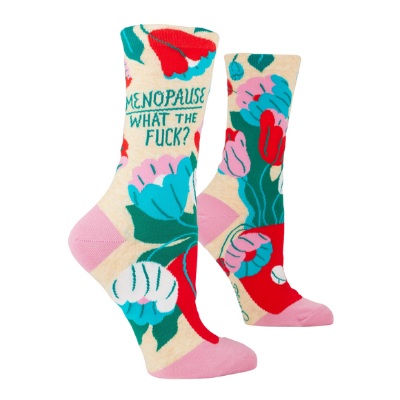 BLUEQ women's crew socks- Menopause (What the F***?)