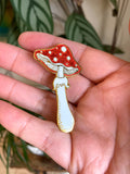 Missy Minzy enamel pin-Red mushroom