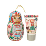 Nathalie Lete Christmas novelty tin case with hand cream (30ml)