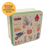 Grandma Wild's Embossed pottering garden biscuit tin 160g