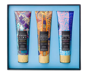 Handcream trio gift set- Finger Lime,Coastal Fig, Bottlebrush