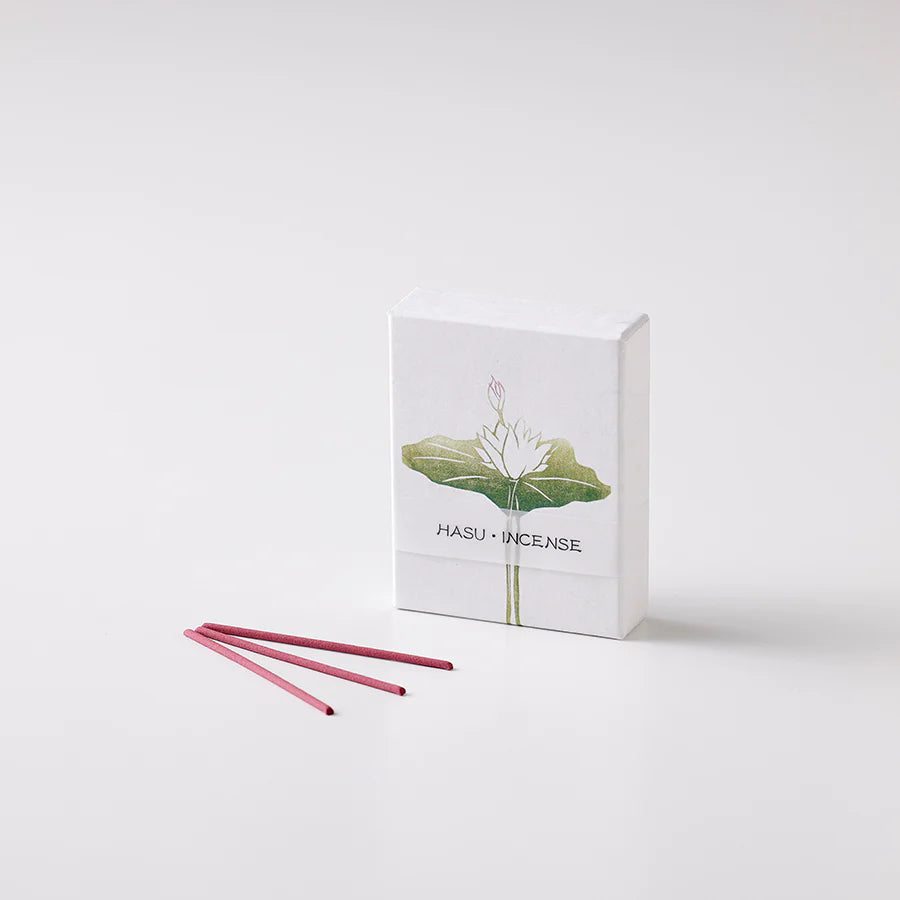 Incense sticks with a branded box on a white background