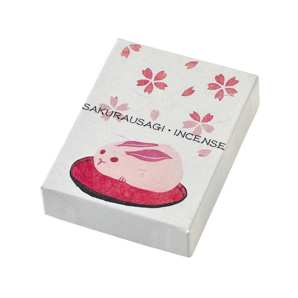 Incense box with a Sakura design on a white background.