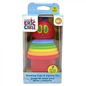 Bath toy- Very hungry caterpillar stacking and squirting set