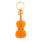 Leather keyring: violin (made in Italy)
