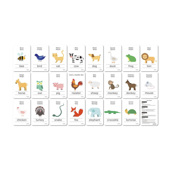 Cognitive Flash cards- Animal sounds by mierEdu