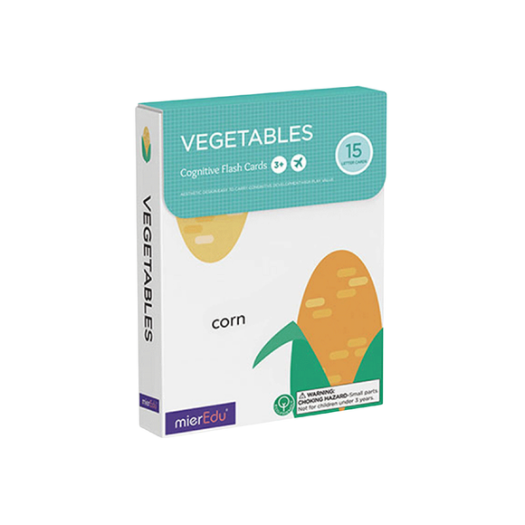 Cognitive Flash cards - Vegetables by mierEdu
