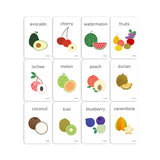 This cognitive development tool set includes 36 flashcards to teach pre-schoolers to recognize different fruits. Help your child develop their memory, cognition, and visual recognition skills with these high-quality educational aids.