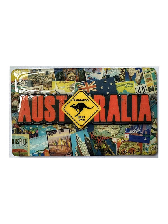 2 layered magnet- Australia includes scenery 