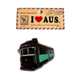 I love Aus fridge magnet- Melbourne tram