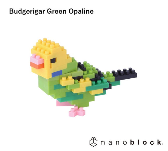 NANOBLOCK- Budgerigar Green Opaline
