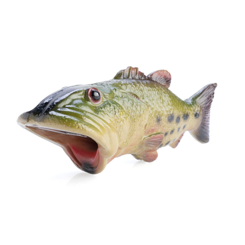 Fishing lure shaped like a fish on a white background