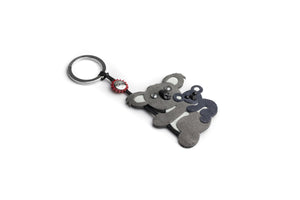 Keyring- Suede koala (made in Italy)