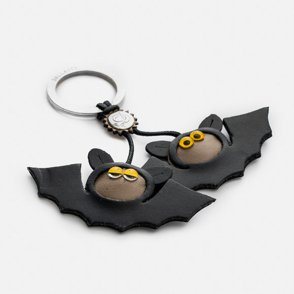 Keyring-  leather flying bats(made in Italy)