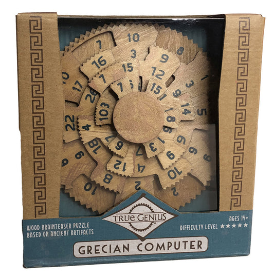 Project Genius- Grecian Computer wooden toy
