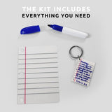 Little letter shrink keyring kit