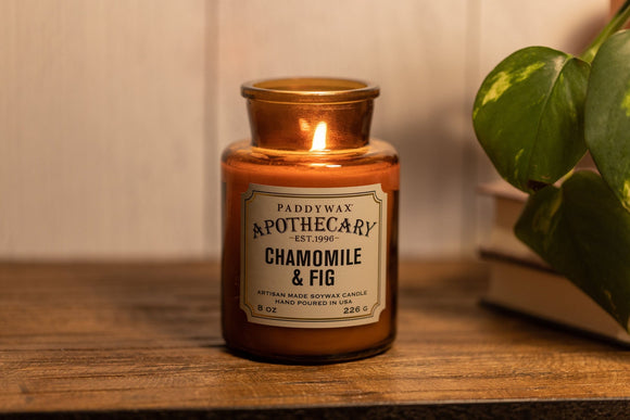 Apothecary candle- Chamomile and Fig 8oz