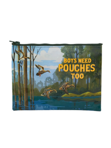 Zipper pouch- Boys need pouches too