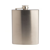 Plain metal hip flask 8oz capacity